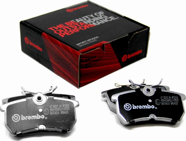 Brembo 07.B315.94 - Kit pastiglie freno per elevate prestazioni www.autoricambit.com