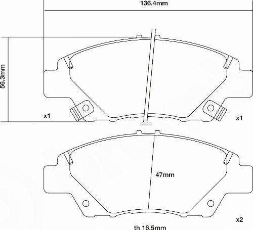 Brembo 07.D435.55 - Kit pastiglie freno per elevate prestazioni www.autoricambit.com