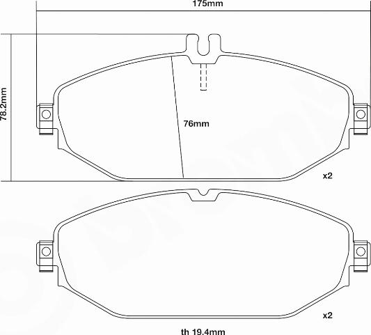 Brembo 07.D435.50 - Kit pastiglie freno per elevate prestazioni www.autoricambit.com