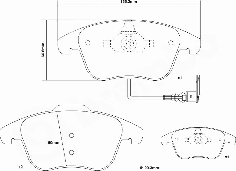 Brembo 07.D435.04 - Kit pastiglie freno per elevate prestazioni www.autoricambit.com