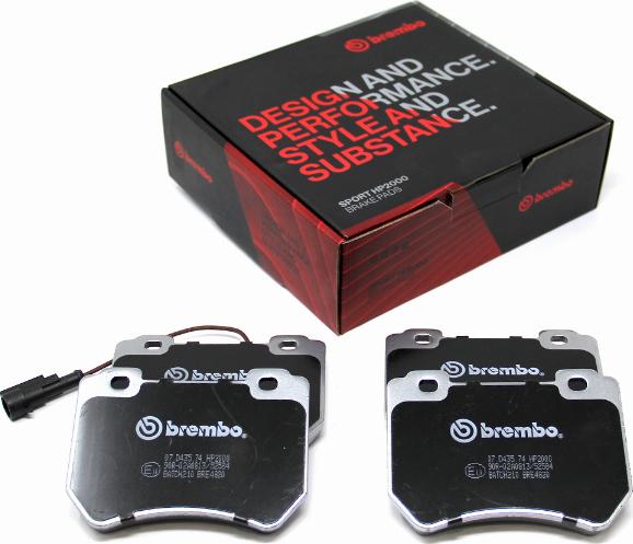 Brembo 07.D435.74 - Kit pastiglie freno per elevate prestazioni www.autoricambit.com