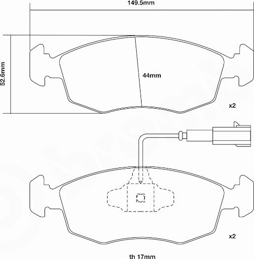 Brembo 07.D435.72 - Kit pastiglie freno per elevate prestazioni www.autoricambit.com