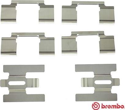 Brembo A 02 317 - Kit accessori, Pastiglia freno www.autoricambit.com