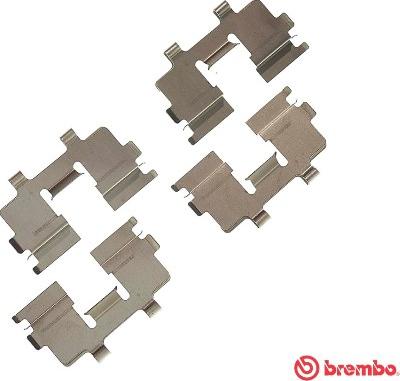 Brembo A 02 287 - Kit accessori, Pastiglia freno www.autoricambit.com