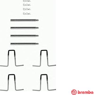 Brembo A 02 277 - Kit accessori, Pastiglia freno www.autoricambit.com