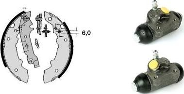 Brembo H 68 012 - Kit freno, freni a tamburo www.autoricambit.com