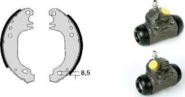 Brembo H 68 025 - Kit freno, freni a tamburo www.autoricambit.com