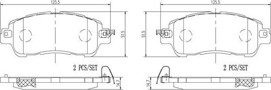 Brembo P49055N - Kit pastiglie freno, Freno a disco www.autoricambit.com