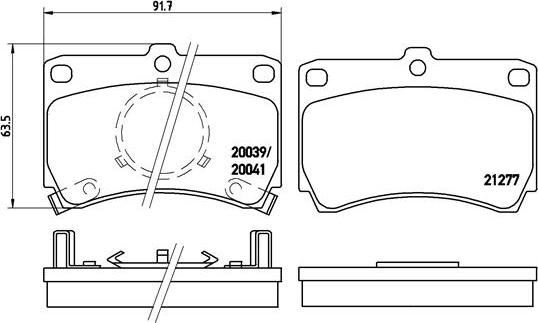 Brembo P 49 007 - Kit pastiglie freno, Freno a disco www.autoricambit.com