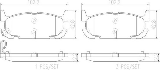 Brembo P49031N - Kit pastiglie freno, Freno a disco www.autoricambit.com