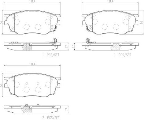 Brembo P49033N - Kit pastiglie freno, Freno a disco www.autoricambit.com