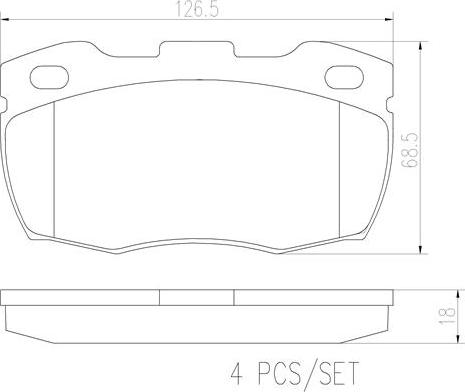 Brembo P44005N - Kit pastiglie freno, Freno a disco www.autoricambit.com