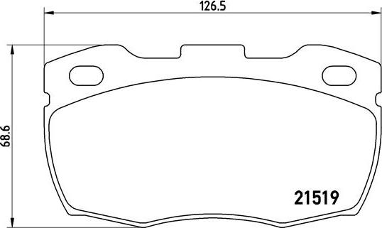 Brembo P 44 005 - Kit pastiglie freno, Freno a disco www.autoricambit.com