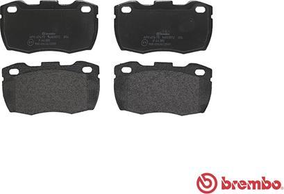 Brembo P 44 005 - Kit pastiglie freno, Freno a disco www.autoricambit.com