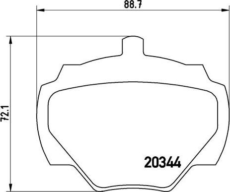 Brembo P 44 001 - Kit pastiglie freno, Freno a disco www.autoricambit.com