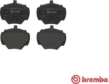 Brembo P 44 001 - Kit pastiglie freno, Freno a disco www.autoricambit.com