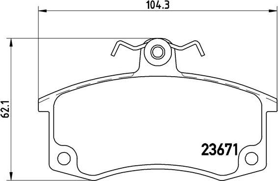 Brembo P 41 004 - Kit pastiglie freno, Freno a disco www.autoricambit.com