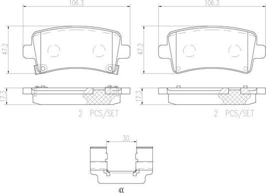 Brembo P59059N - Kit pastiglie freno, Freno a disco www.autoricambit.com