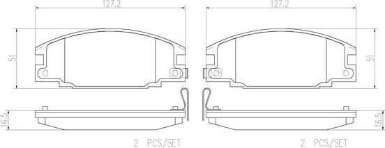 Brembo P59015N - Kit pastiglie freno, Freno a disco www.autoricambit.com