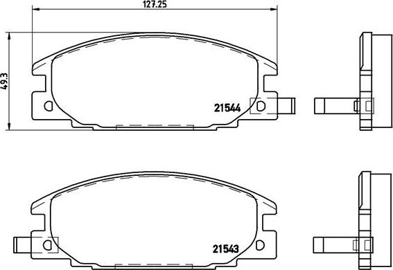 Brembo P 59 015 - Kit pastiglie freno, Freno a disco www.autoricambit.com