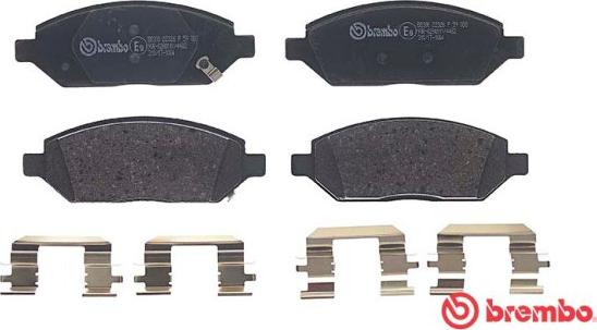 Brembo P 59 088 - Kit pastiglie freno, Freno a disco www.autoricambit.com