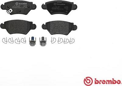 Brembo P 59 031 - Kit pastiglie freno, Freno a disco www.autoricambit.com