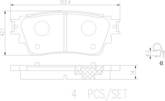 Brembo P54063N - Kit pastiglie freno, Freno a disco www.autoricambit.com