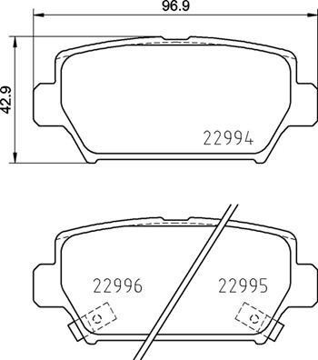 Brembo P 54 062 - Kit pastiglie freno, Freno a disco www.autoricambit.com