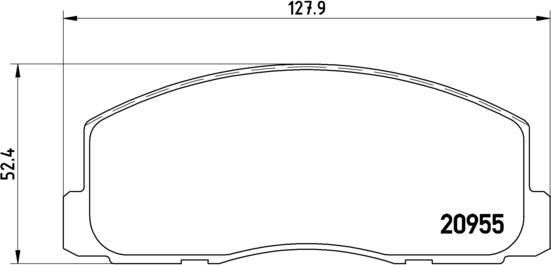 Brembo P 54 006 - Kit pastiglie freno, Freno a disco www.autoricambit.com