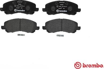 Brembo P 54 030 - Kit pastiglie freno, Freno a disco www.autoricambit.com