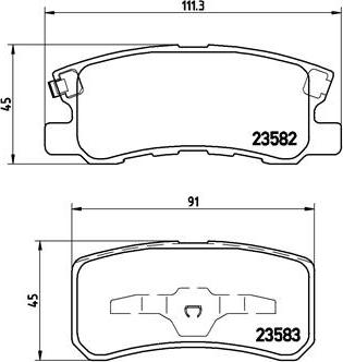 Brembo P 54 031X - Kit pastiglie freno, Freno a disco www.autoricambit.com