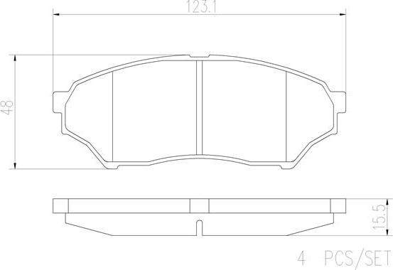 Brembo P54028N - Kit pastiglie freno, Freno a disco www.autoricambit.com