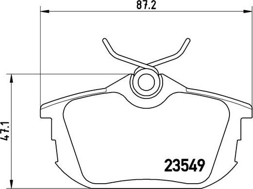 Brembo P 54 023 - Kit pastiglie freno, Freno a disco www.autoricambit.com