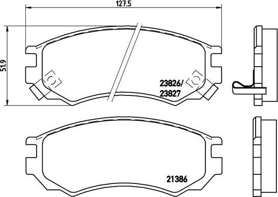 Brembo P 56 055 - Kit pastiglie freno, Freno a disco www.autoricambit.com