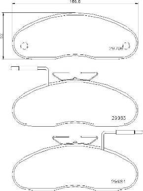 Brembo P 56 019 - Kit pastiglie freno, Freno a disco www.autoricambit.com