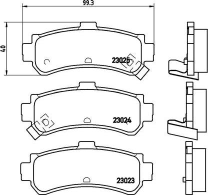 Brembo P 56 035 - Kit pastiglie freno, Freno a disco www.autoricambit.com