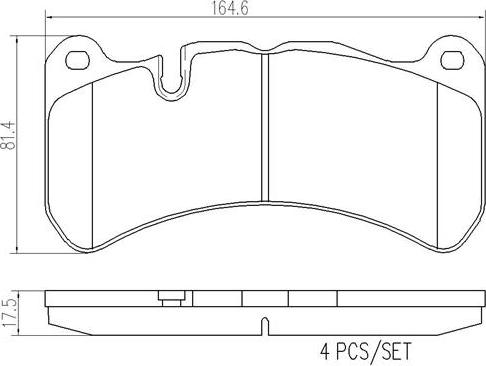 Brembo P50092N - Kit pastiglie freno, Freno a disco www.autoricambit.com