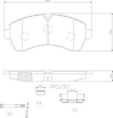 Brembo P50059N - Kit pastiglie freno, Freno a disco www.autoricambit.com