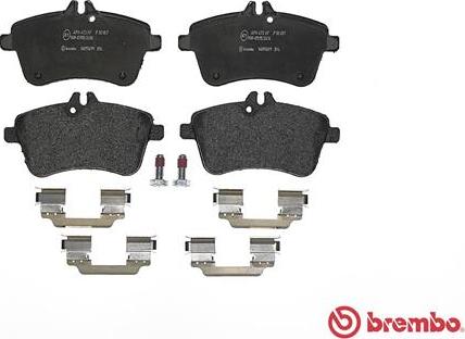 Brembo P 50 057 - Kit pastiglie freno, Freno a disco www.autoricambit.com