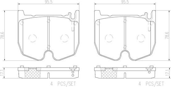 Brembo P50062N - Kit pastiglie freno, Freno a disco www.autoricambit.com