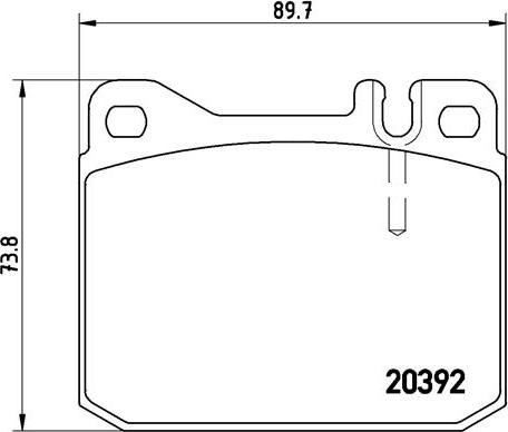 Brembo P 50 002 - Kit pastiglie freno, Freno a disco www.autoricambit.com