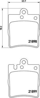 Brembo P 50 033X - Kit pastiglie freno, Freno a disco www.autoricambit.com