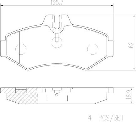 Brembo P50020N - Kit pastiglie freno, Freno a disco www.autoricambit.com