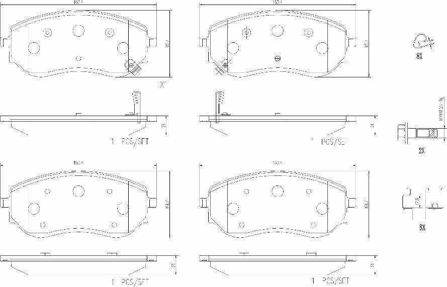 Brembo P50144N - Kit pastiglie freno, Freno a disco www.autoricambit.com