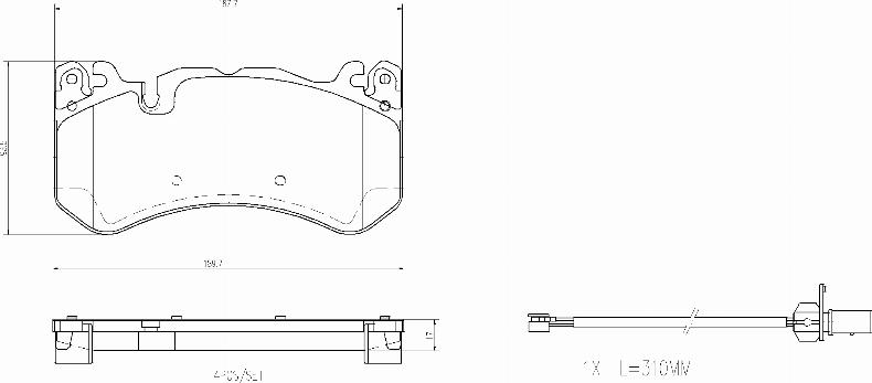 Brembo P 50 164 - Kit pastiglie freno, Freno a disco www.autoricambit.com