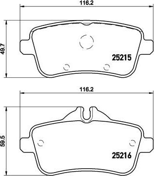 Brembo P 50 100 - Kit pastiglie freno, Freno a disco www.autoricambit.com