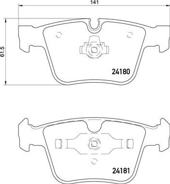 Brembo P 50 116 - Kit pastiglie freno, Freno a disco www.autoricambit.com