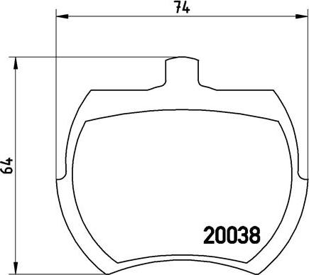 Brembo P 52 002 - Kit pastiglie freno, Freno a disco www.autoricambit.com