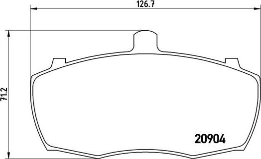 Brembo P 52 012 - Kit pastiglie freno, Freno a disco www.autoricambit.com