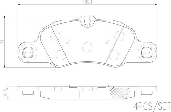 Brembo P65019N - Kit pastiglie freno, Freno a disco www.autoricambit.com